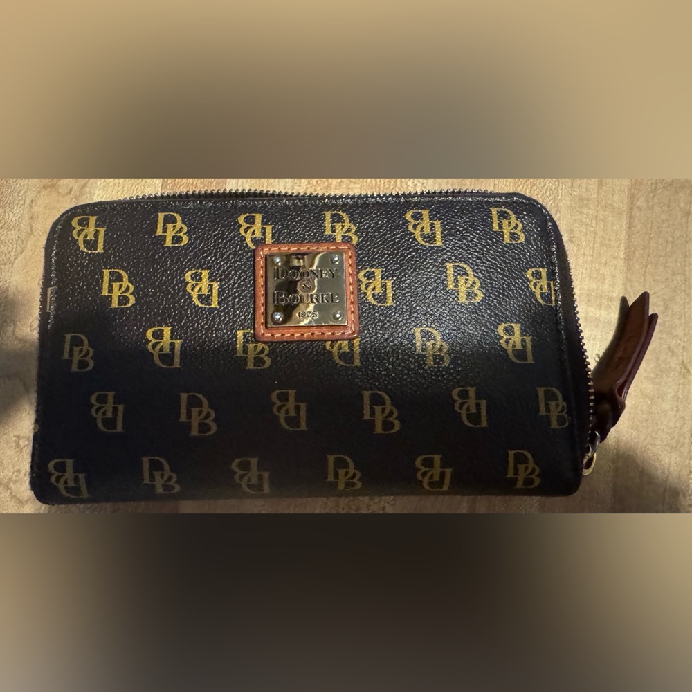 Dooney & Bourke Black and Gold Men's Bag